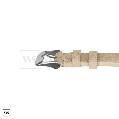 Off White Two Stitch Velvet Watch Strap