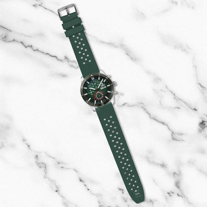 Green Premium Textured FKM Rubber Strap