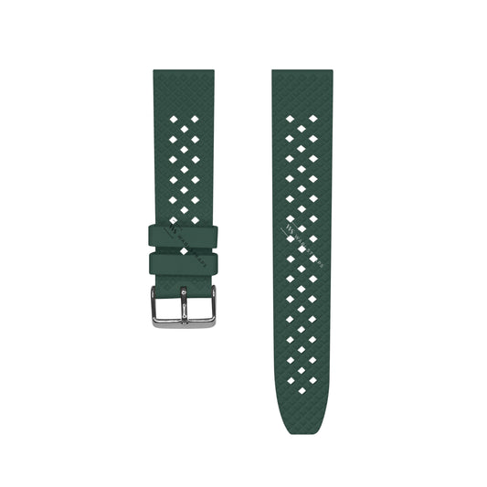 Green Premium Textured FKM Rubber Strap