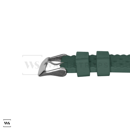 Green Premium Textured FKM Rubber Strap