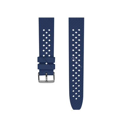 Blue Premium Textured FKM Rubber Strap