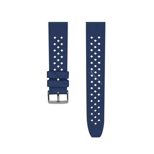 Blue Premium Textured FKM Rubber Strap