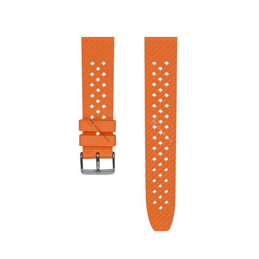 Orange Premium Textured FKM Rubber Strap