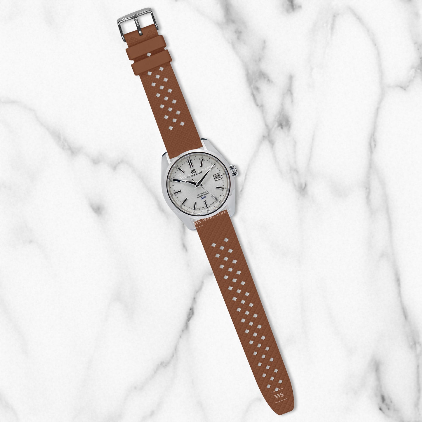 Brown Premium Textured FKM Rubber Strap