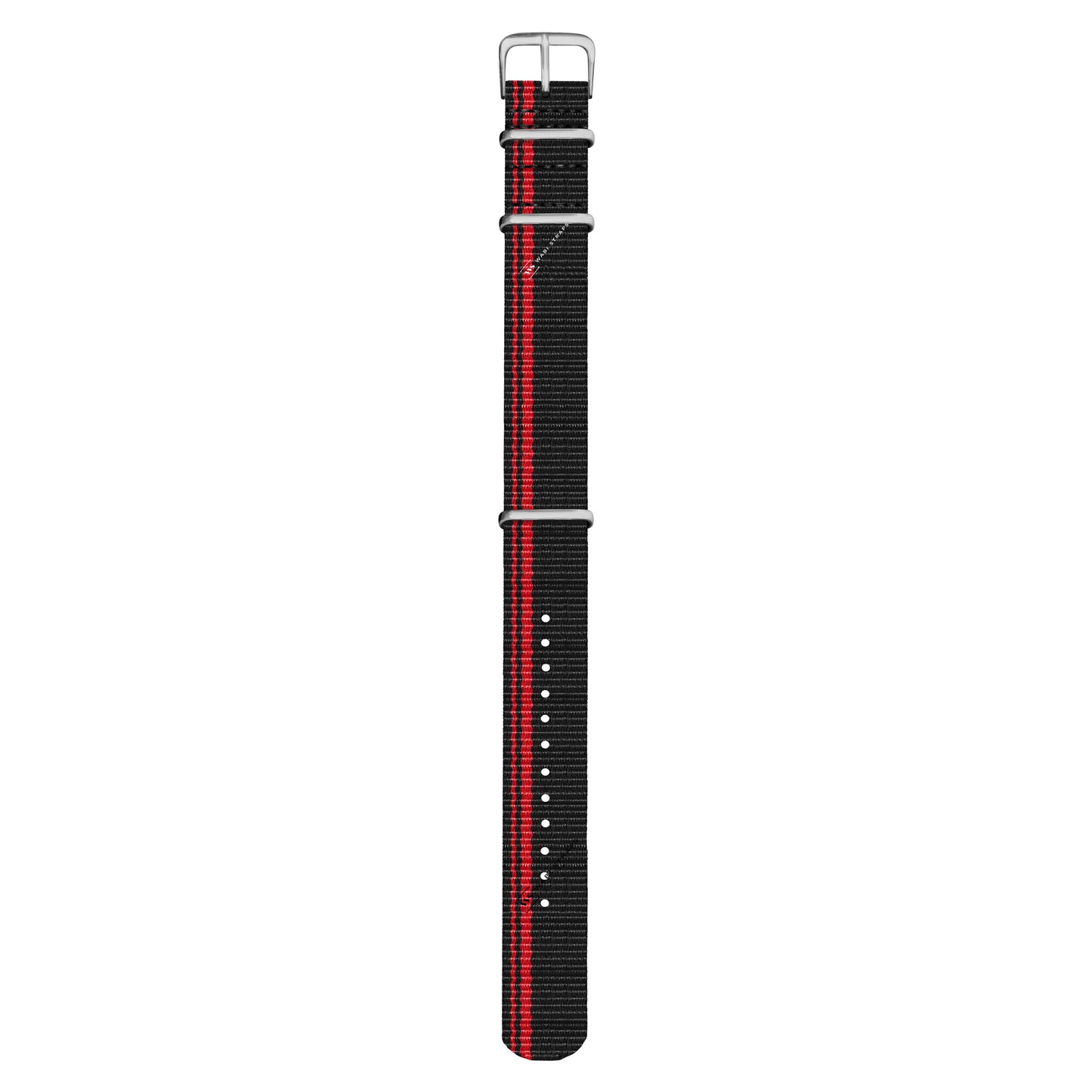 Red Stripes on Black Ducati Special British Military Watch Strap