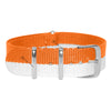 Hello Orange & White Unique British Military Watch Strap