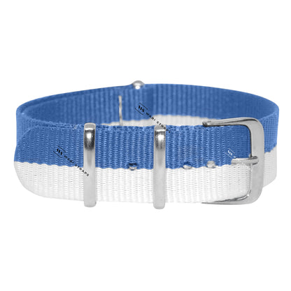 Hello Sky Blue & White Unique British Military Watch Strap