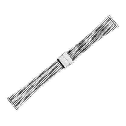 Silver Ultra Slim Railroad Metal Bracelet