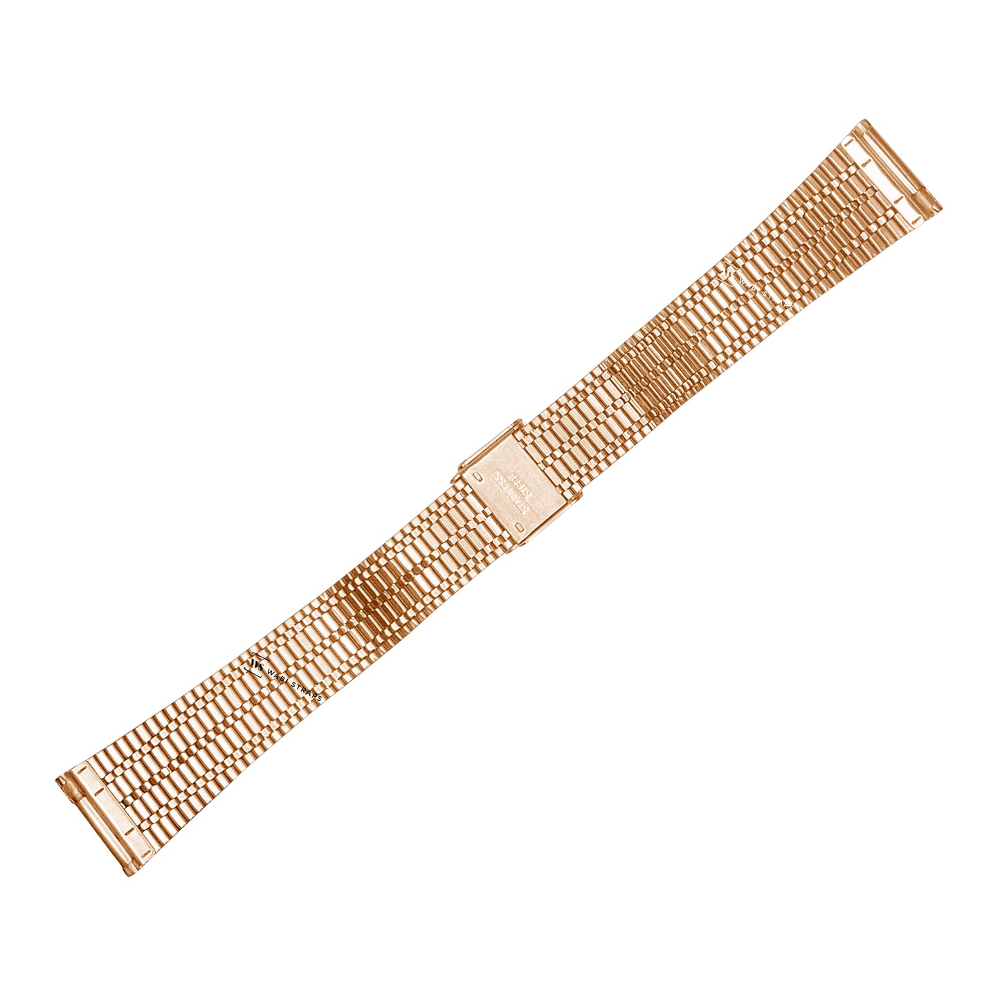 Rose Gold Ultra Slim Railroad Metal Bracelet