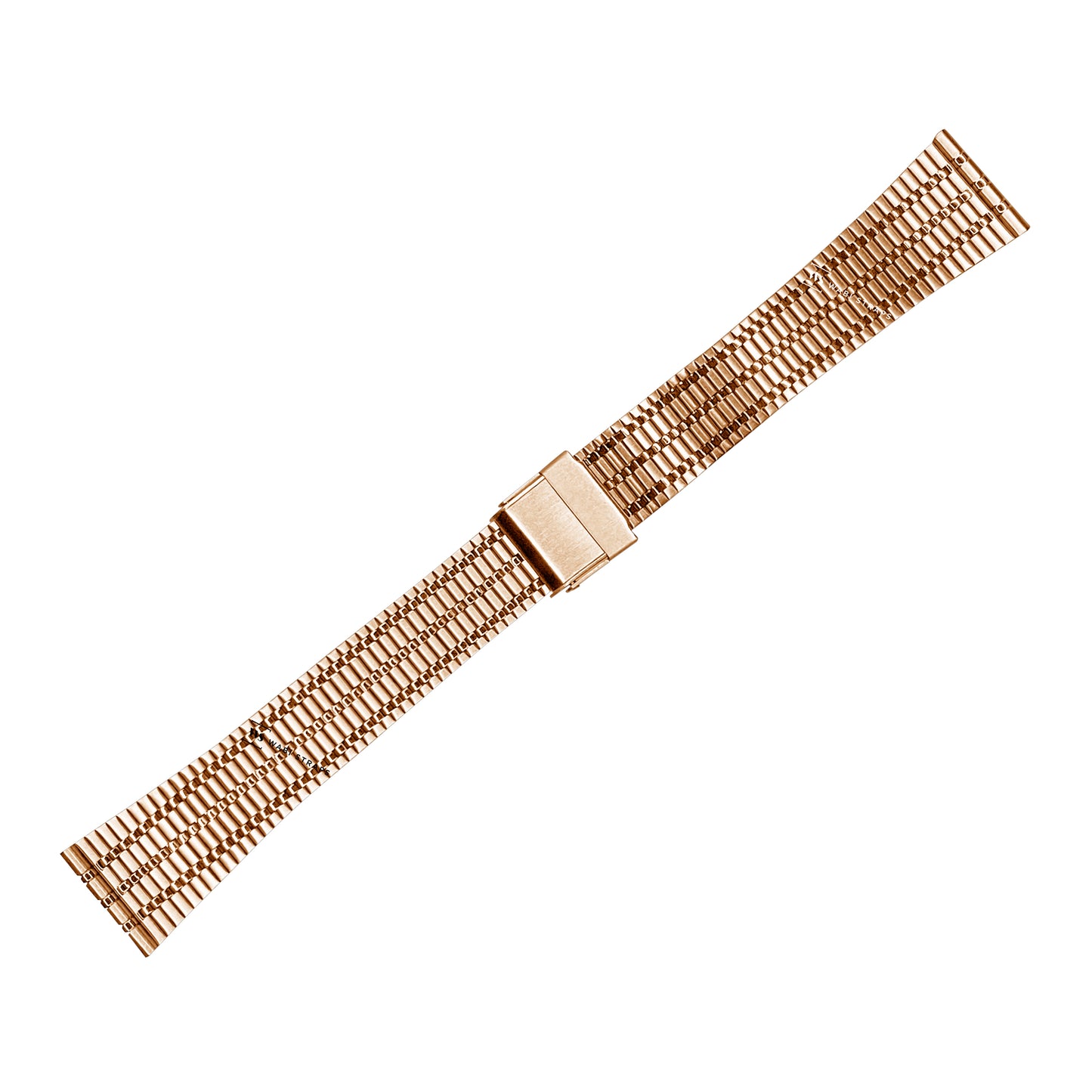 Rose Gold Ultra Slim Railroad Metal Bracelet