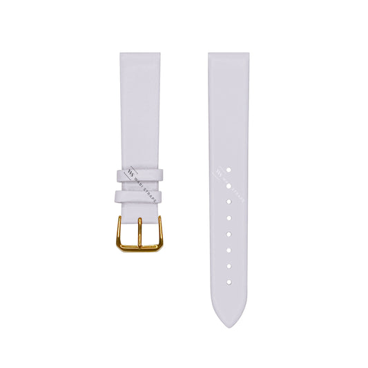 White Ultra Thin Bonded Leather Strap