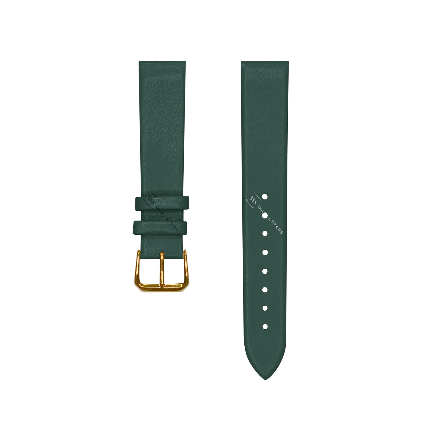 Green Ultra Thin Bonded Leather Strap