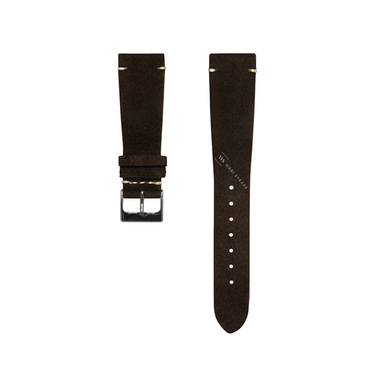 Dark Brown Velvet Watch Strap