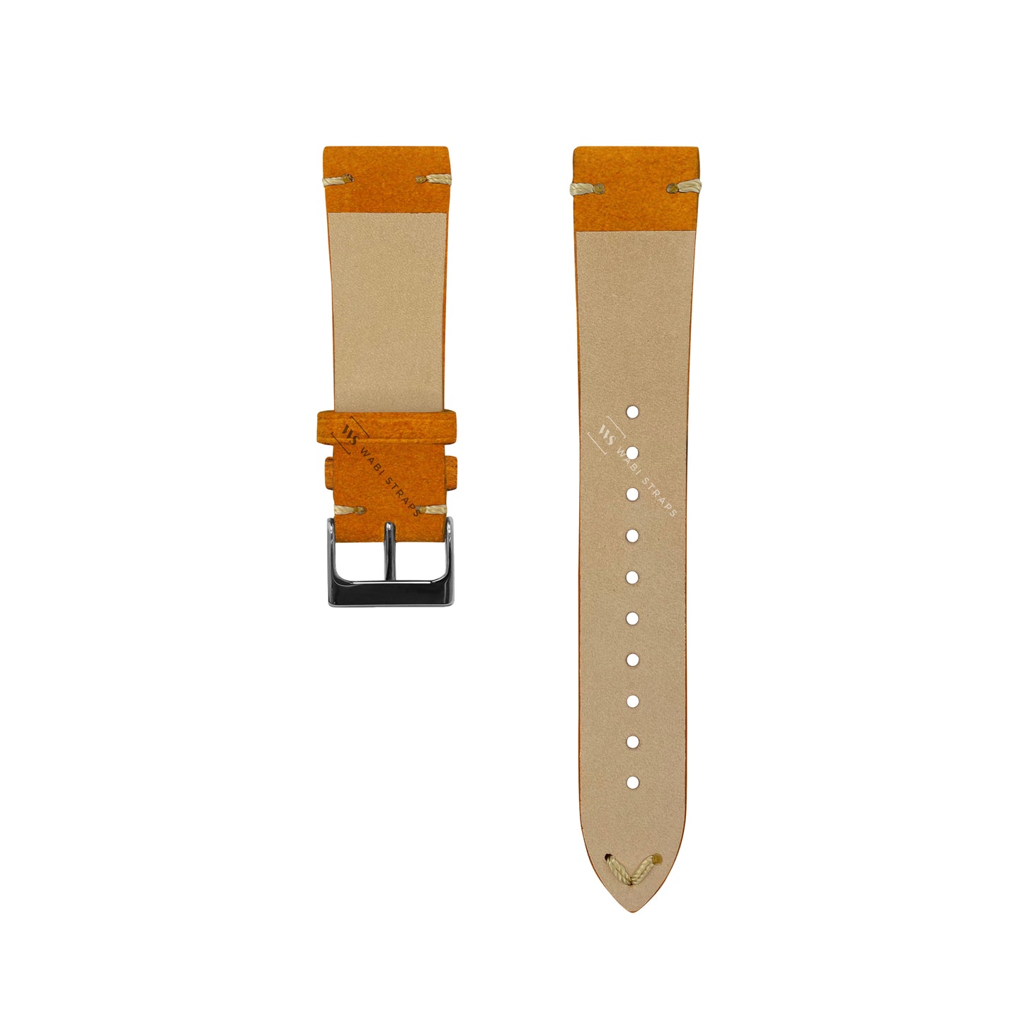 Orange Velvet Watch Strap