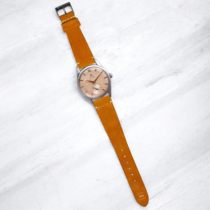 Orange Velvet Watch Strap