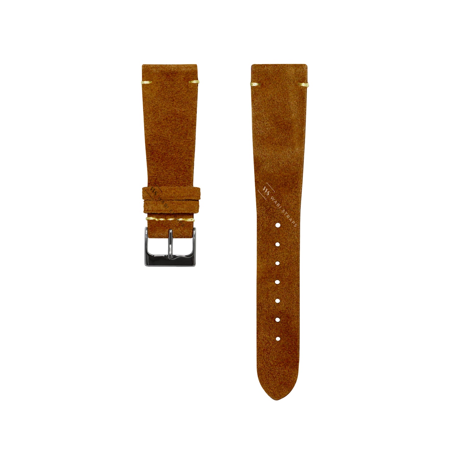 Tobacco Brown Velvet Watch Strap