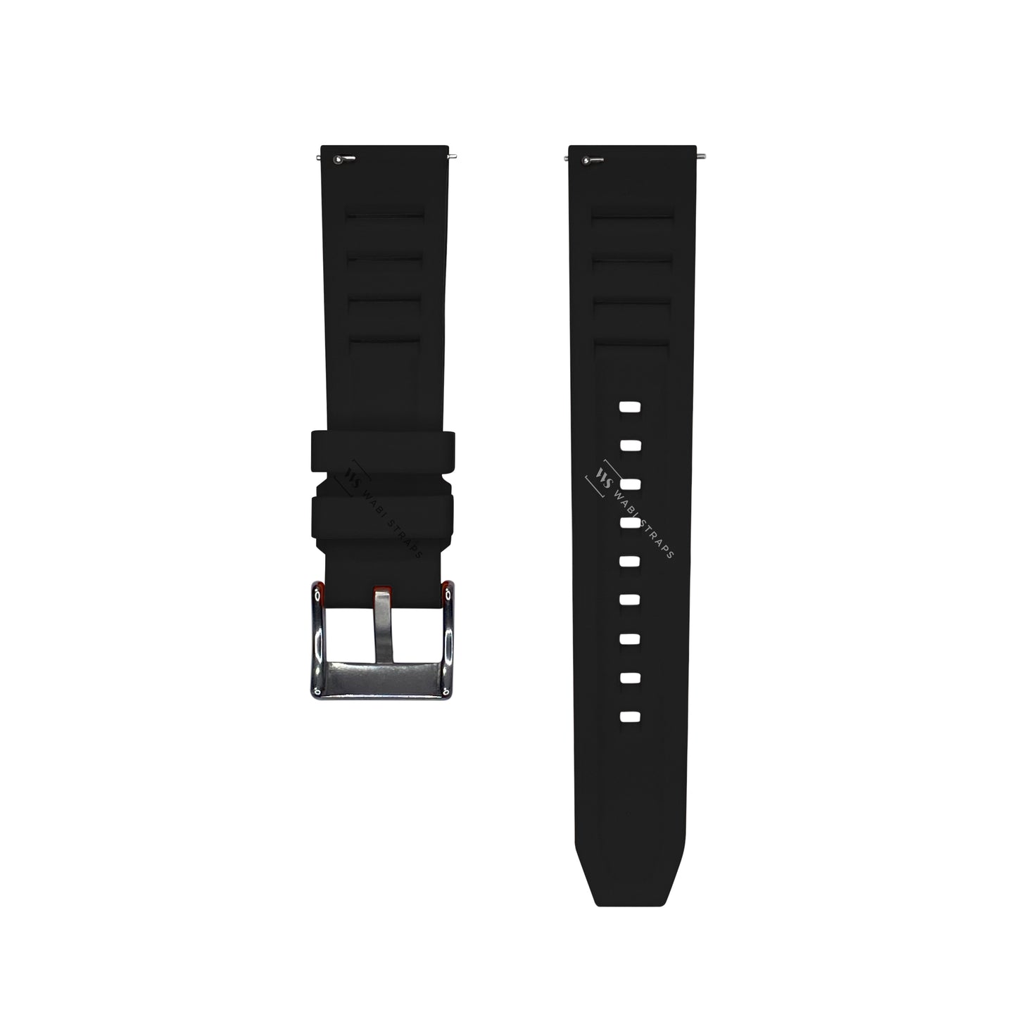 Black Vented RM Silicone Strap