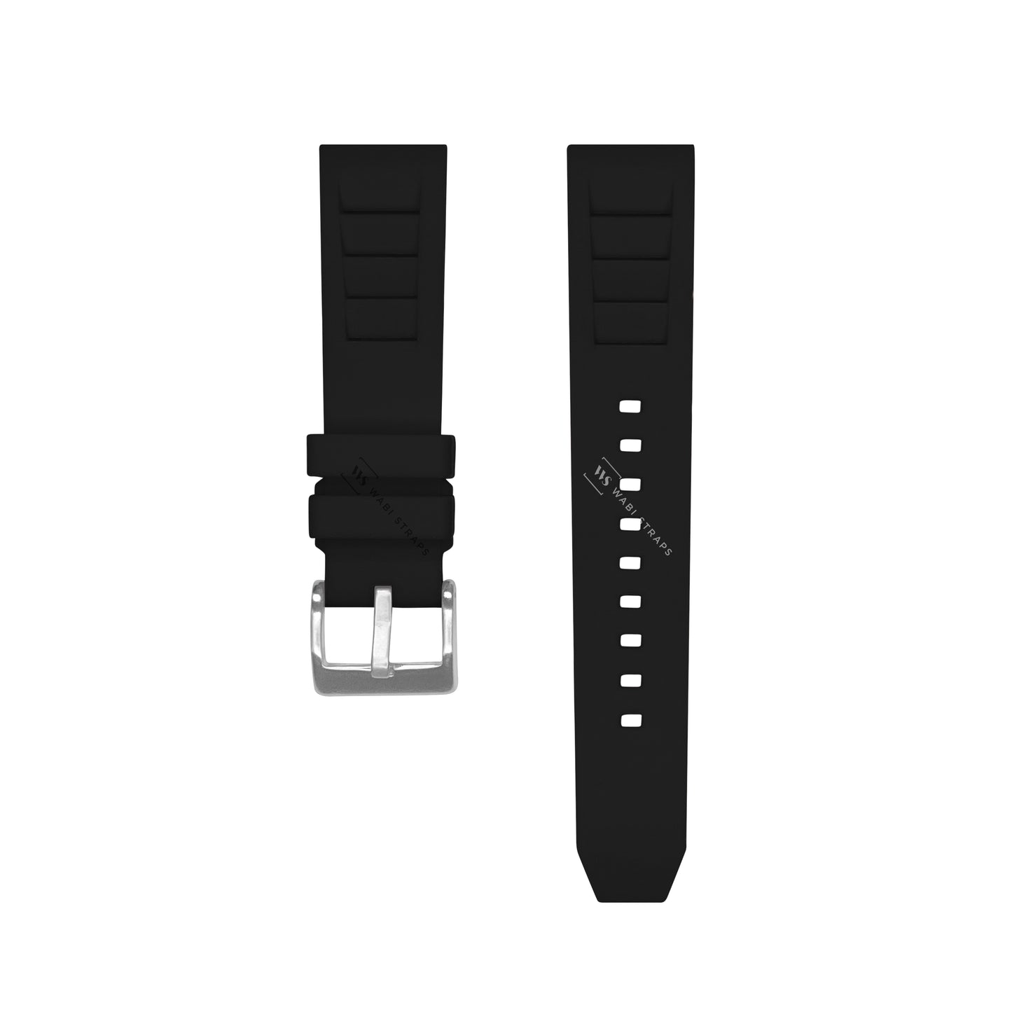 Black Vented RM Silicone Strap