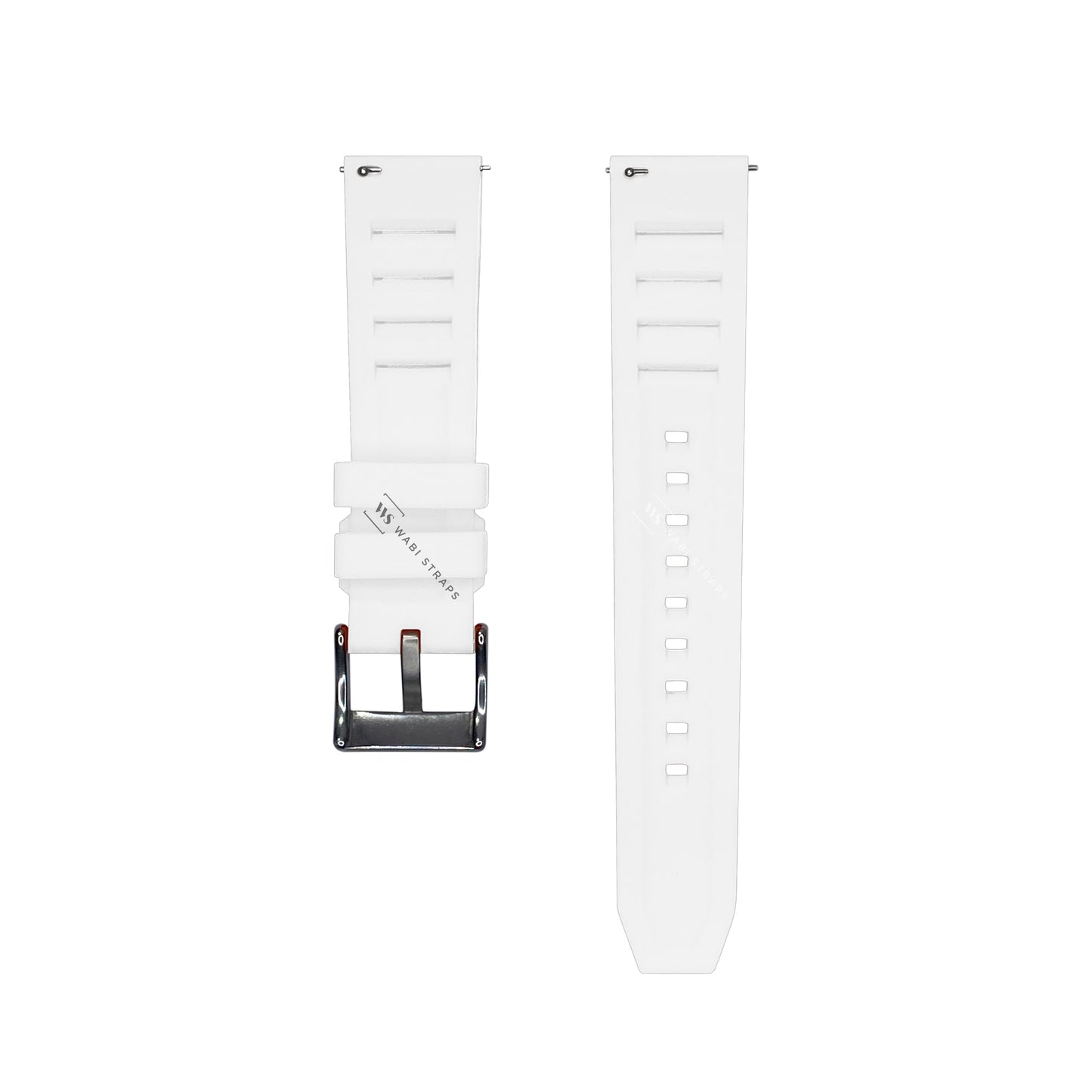 White Vented RM Silicone Strap