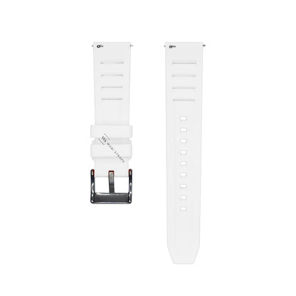 White Vented RM Silicone Strap