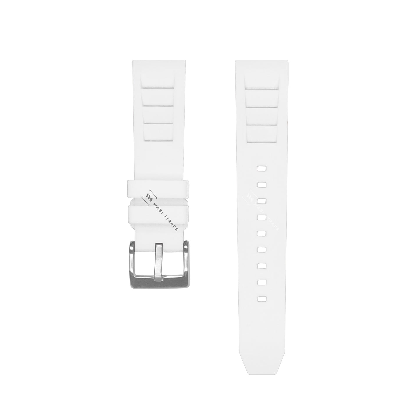 White Vented RM Silicone Strap