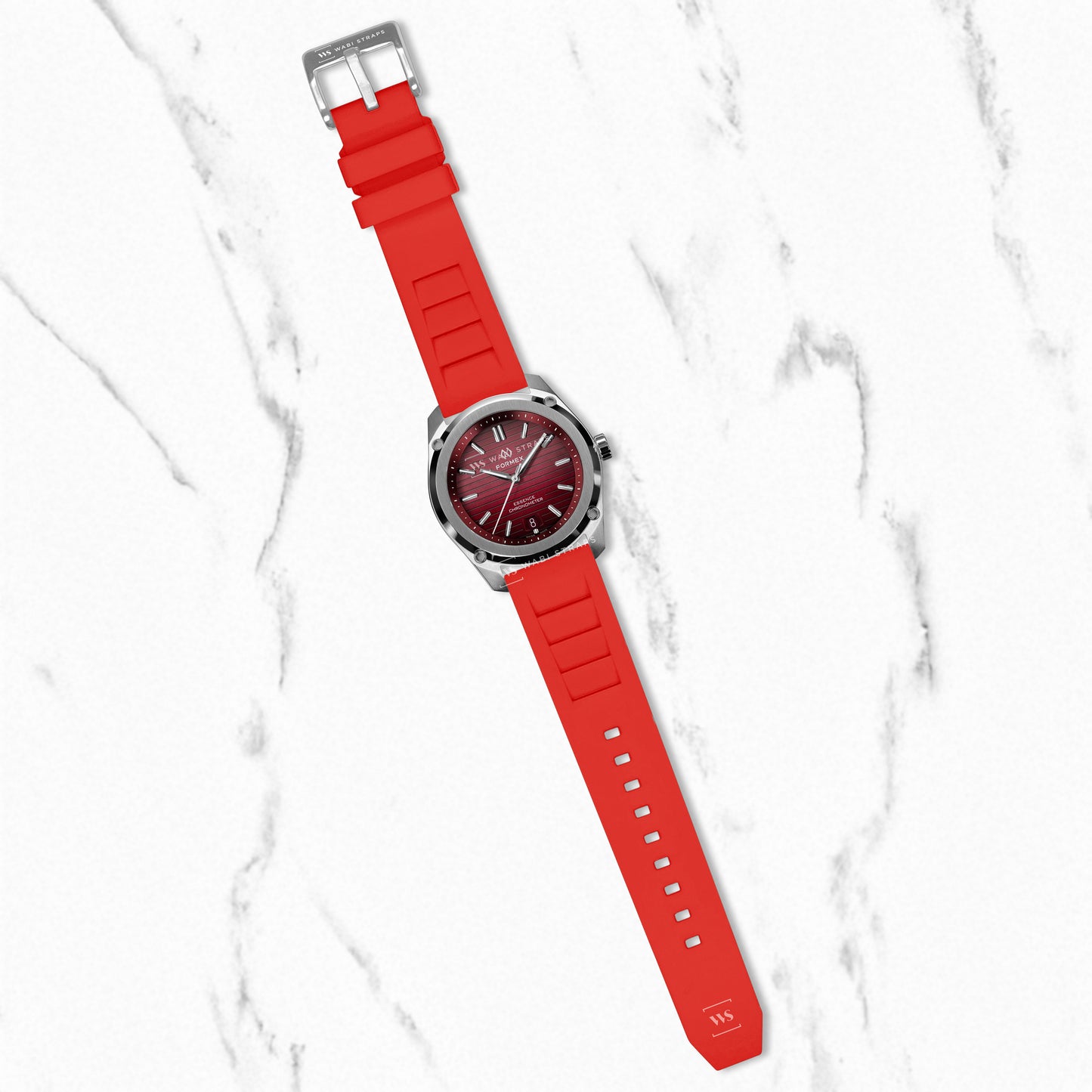 Red Vented RM Silicone Strap