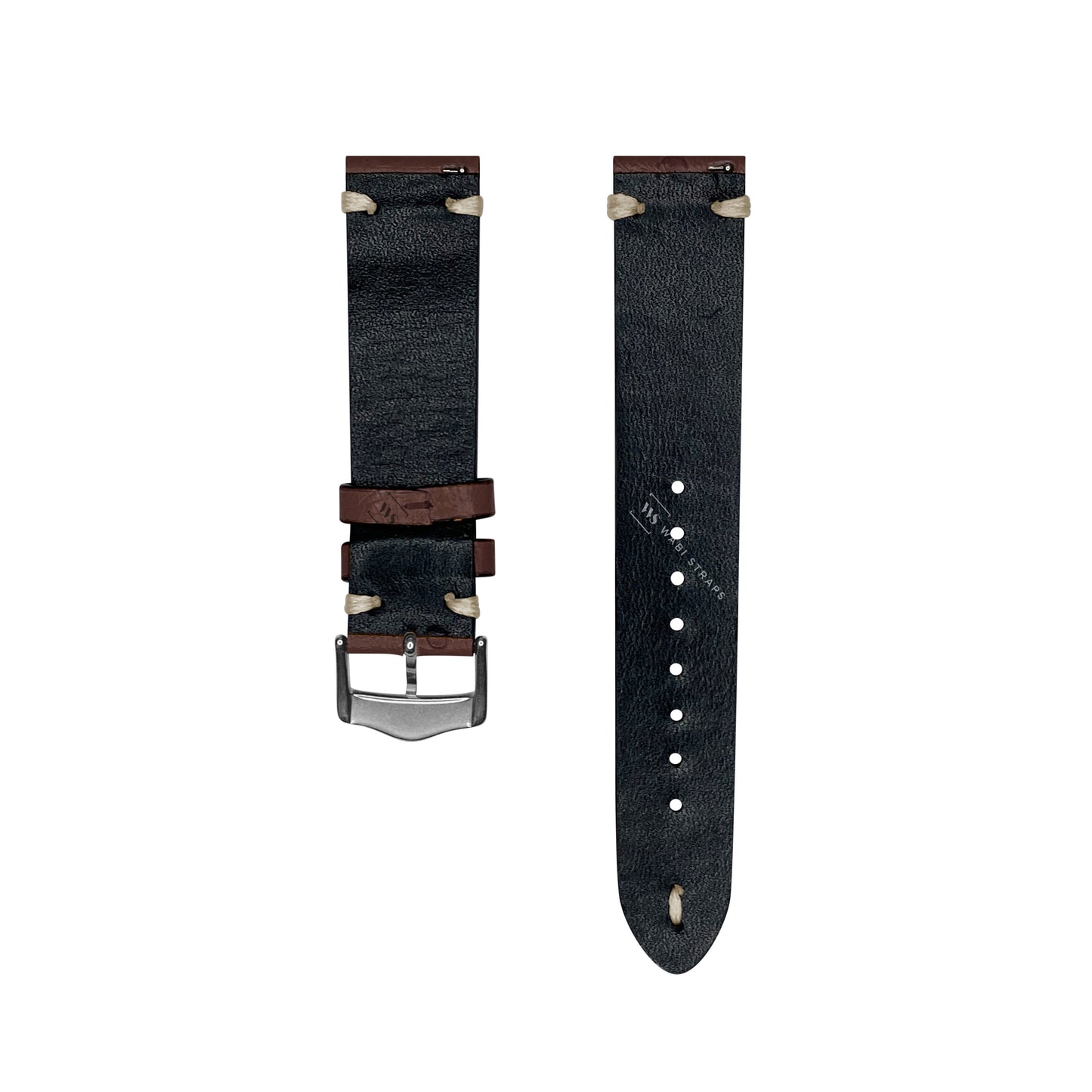 Brown Vintage Ostrich Leather Strap