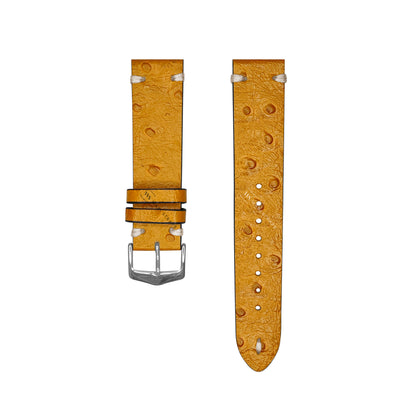 Tan Vintage Ostrich Leather Strap