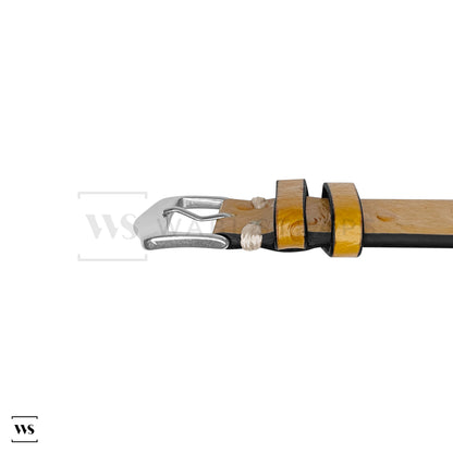 Tan Vintage Ostrich Leather Strap