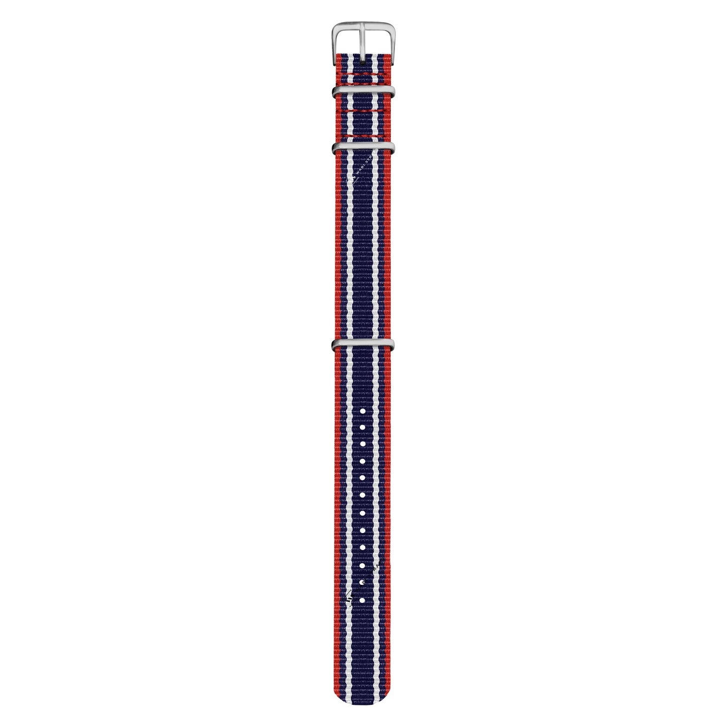 Red, Navy & White Vintage British Military Watch Strap