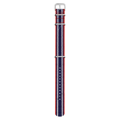 Red, Navy & White Vintage British Military Watch Strap