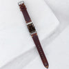 Brown Two Stitch Smooth Leather Strap