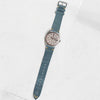 Grey Two Stitch Smooth Leather Strap