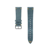 Grey Two Stitch Smooth Leather Strap