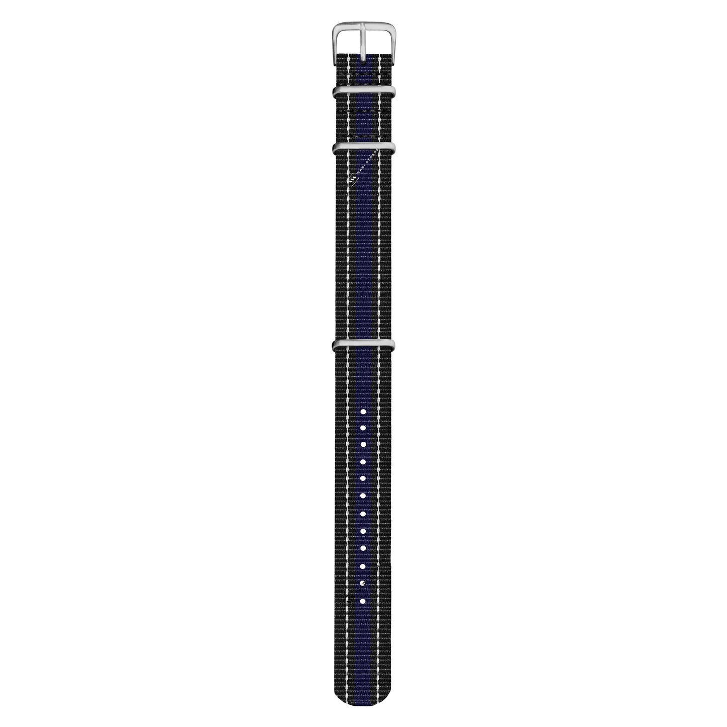 Black, White & Purple Vintage British Military Watch Strap