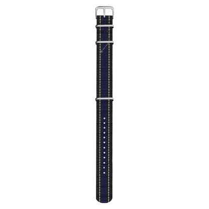 Black, White & Purple Vintage British Military Watch Strap