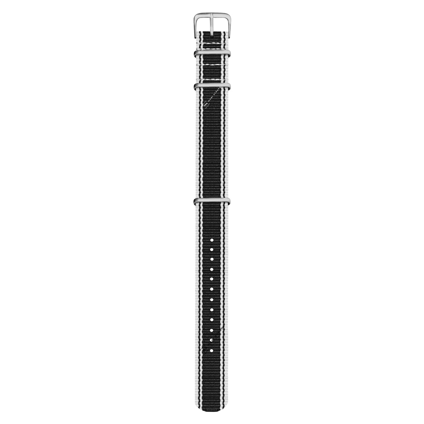 White & Black Vintage British Military Watch Strap