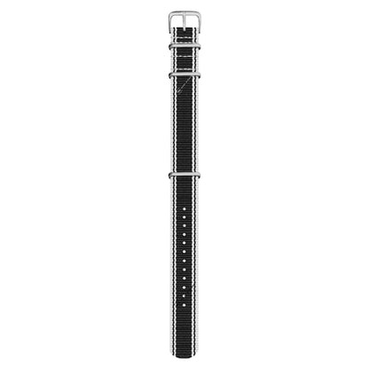 White & Black Vintage British Military Watch Strap