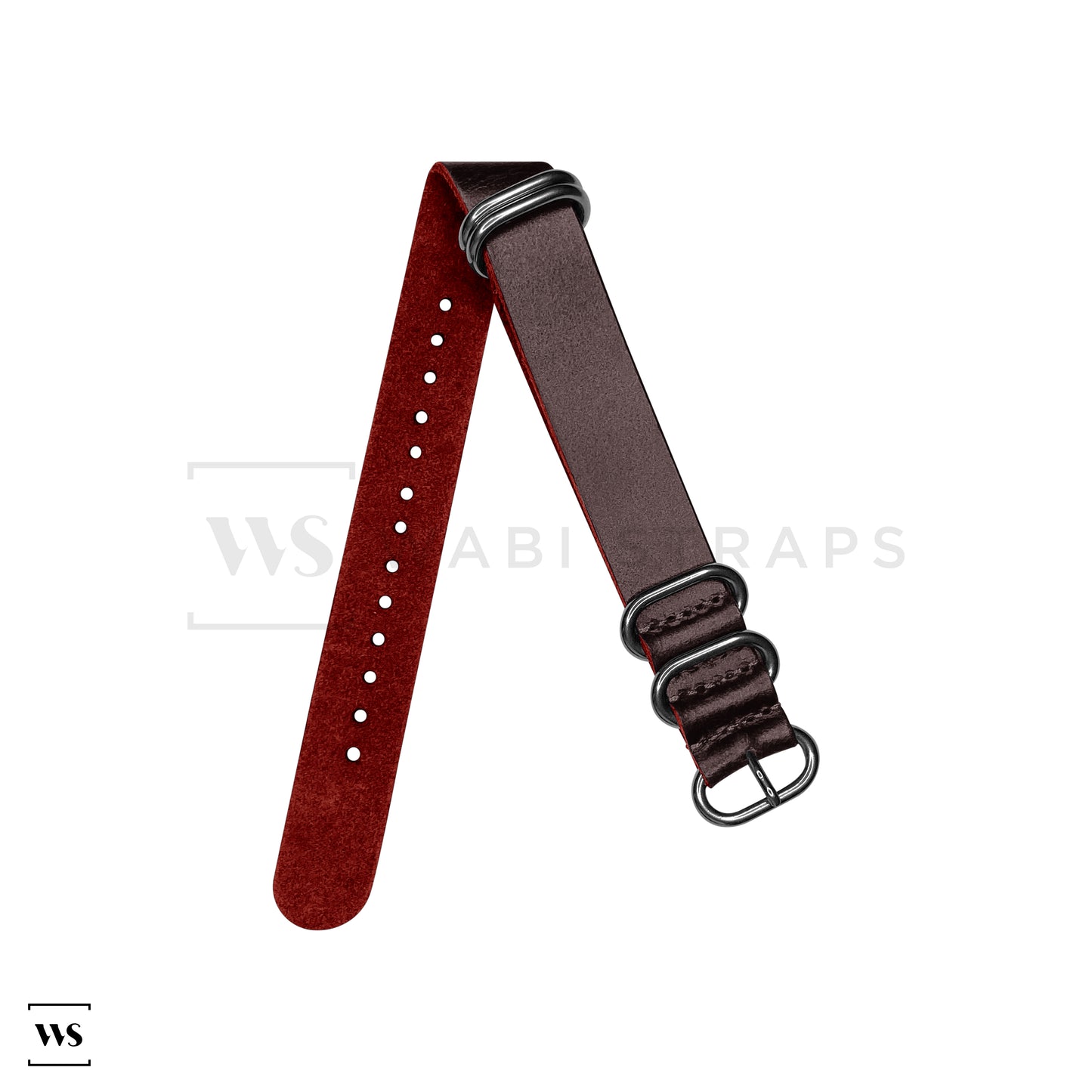 Red Vintage Leather ZULU Strap