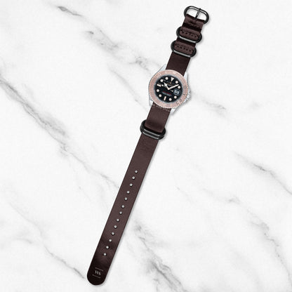 Red Vintage Leather ZULU Strap