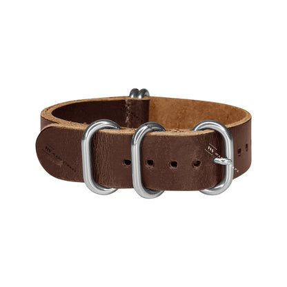 Dark Brown Vintage Leather ZULU Strap