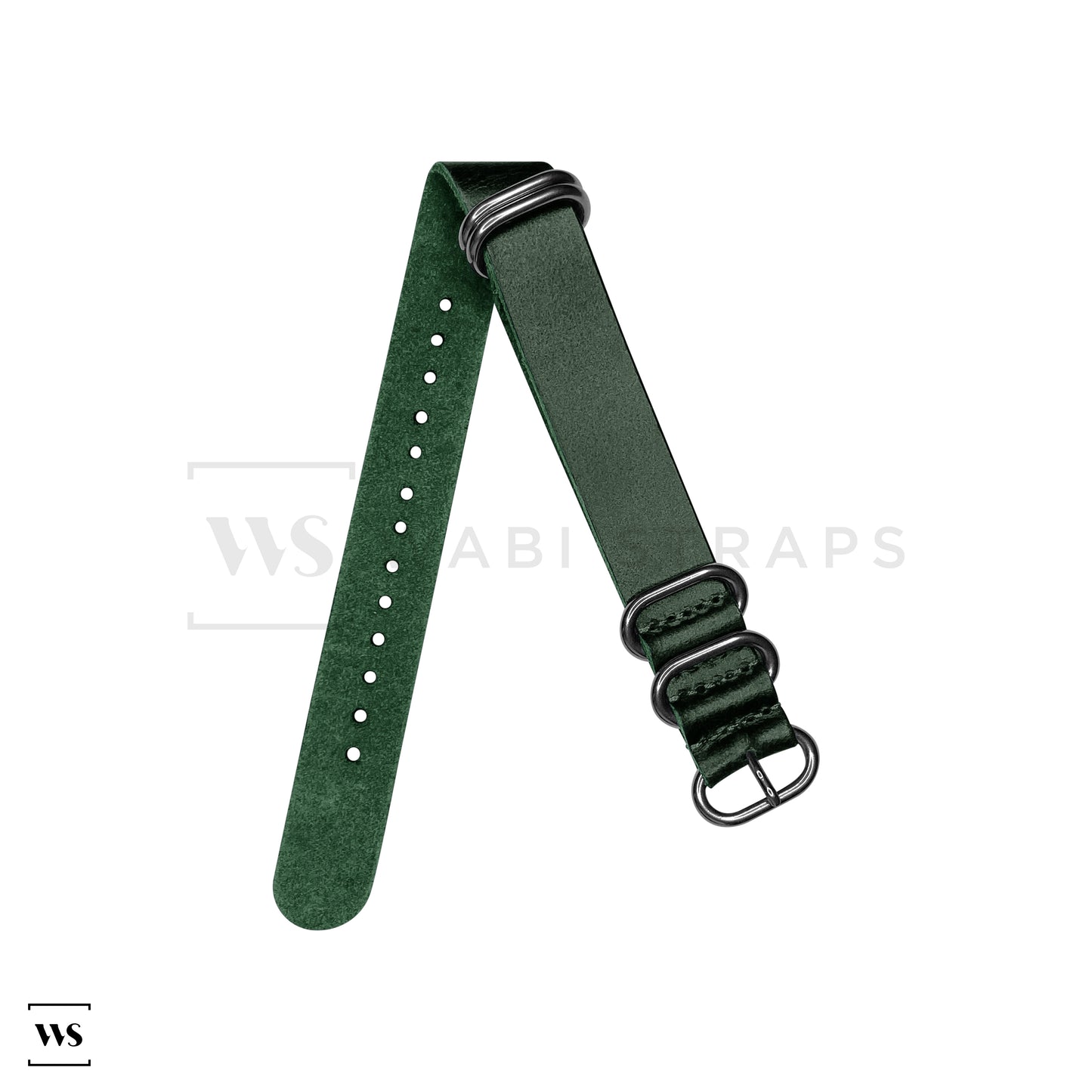 Dark Green Vintage Leather ZULU Strap