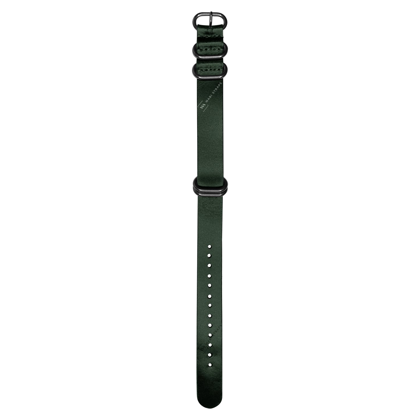 Dark Green Vintage Leather ZULU Strap