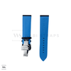Blue Perforated Rally Watch Strap SS Back