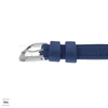 Blue Sailcloth Leather Watch Strap Side