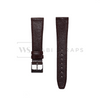 Burgundy Soft Leather Watch Strap Front