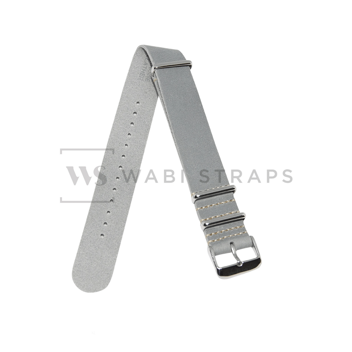 Grey One Piece Military Nylon Strap 22mm