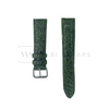 Green Alligator Exotic Leather Strap Front