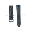 Grey Hornback Alligator Leather Strap Front