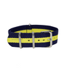 Navy Blue & Yellow Classic British Military Watch Strap